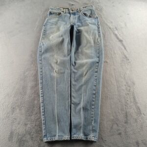 Vintage 90s Levis 550 Jeans 32 (Fits 30x34) Blue Light Wash Wide Skater USA